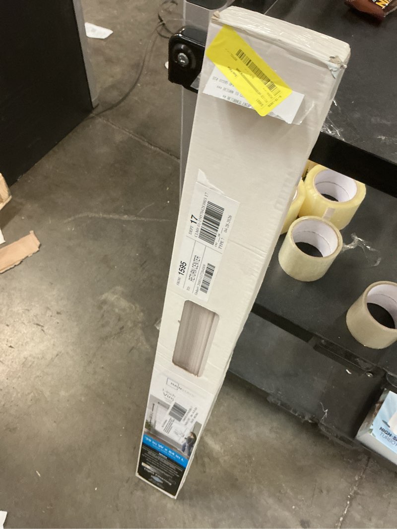 Condition photo showing Good Condition for mainstays 1  cordless vinyl light filtering blinds  1-piece  white  39  w x 64  l