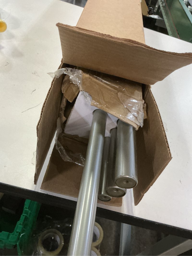 Condition photo showing Good Condition for KAMANINA 1 Inch Double Curtain Rod 72 to 144 Inches (6-12 Feet), Antique Silver Heavy Duty Curtain Rods for Windows 66 to 120, Telescoping Drapery Rods with Twisted Cage Finials Antique Silver 72-144"