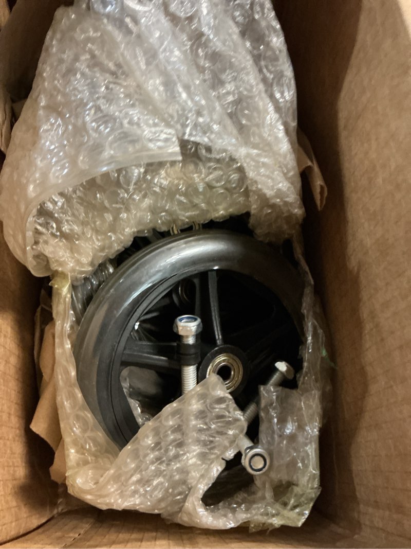Condition photo showing As Is for 4 pcs 6 inch walker wheels replacement, solid wheelchair front wheels, anti-slip rollator replacement wheels for wheelchairs, rollators, walkers