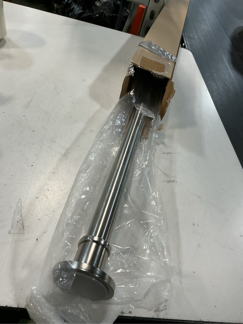 Condition photo showing Good Condition for briofox industrial shower curtain rod - rustproof non-slip 43-72 inch 304 stainless steel tension curtain rod for window or bathroom, brushed nickel 43-72 inch brushed nickel