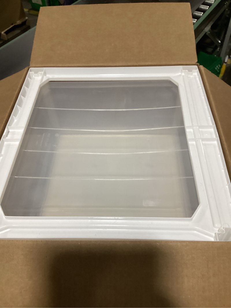 Condition photo showing As Is for IRIS USA 22 Qt Under Bed Storage, Stackable Organizer Bin Plastic Container with Sliding Drawer, 2 Pack, Multi-Purpose for Clothes, Shoes, Bedding, White