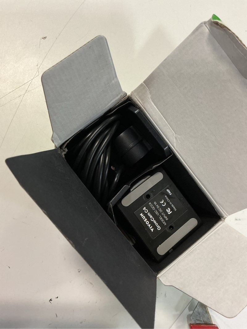 Condition photo showing Good Condition for vivosun growcam c4, 2k qhd wifi smart camera for grow tent & vgrow smart grow box, supports 2.4ghz wifi (not 5ghz/6ghz), timelapse, night vision, sd card storage, 2-way audio, app control