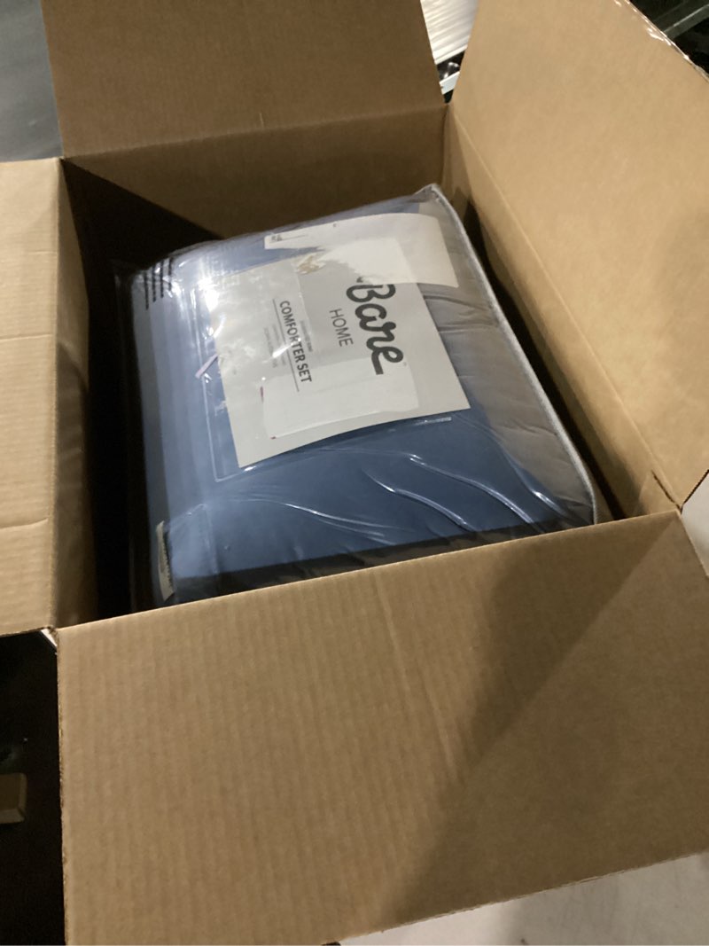 Condition photo showing New/Like New for Bare Home Comforter Set - Oversized King Size - Ultra-Soft - Goose Down Alternative - Premium 1800 Series - All Season Warmth (Oversized King, White) Oversized King 01 - White