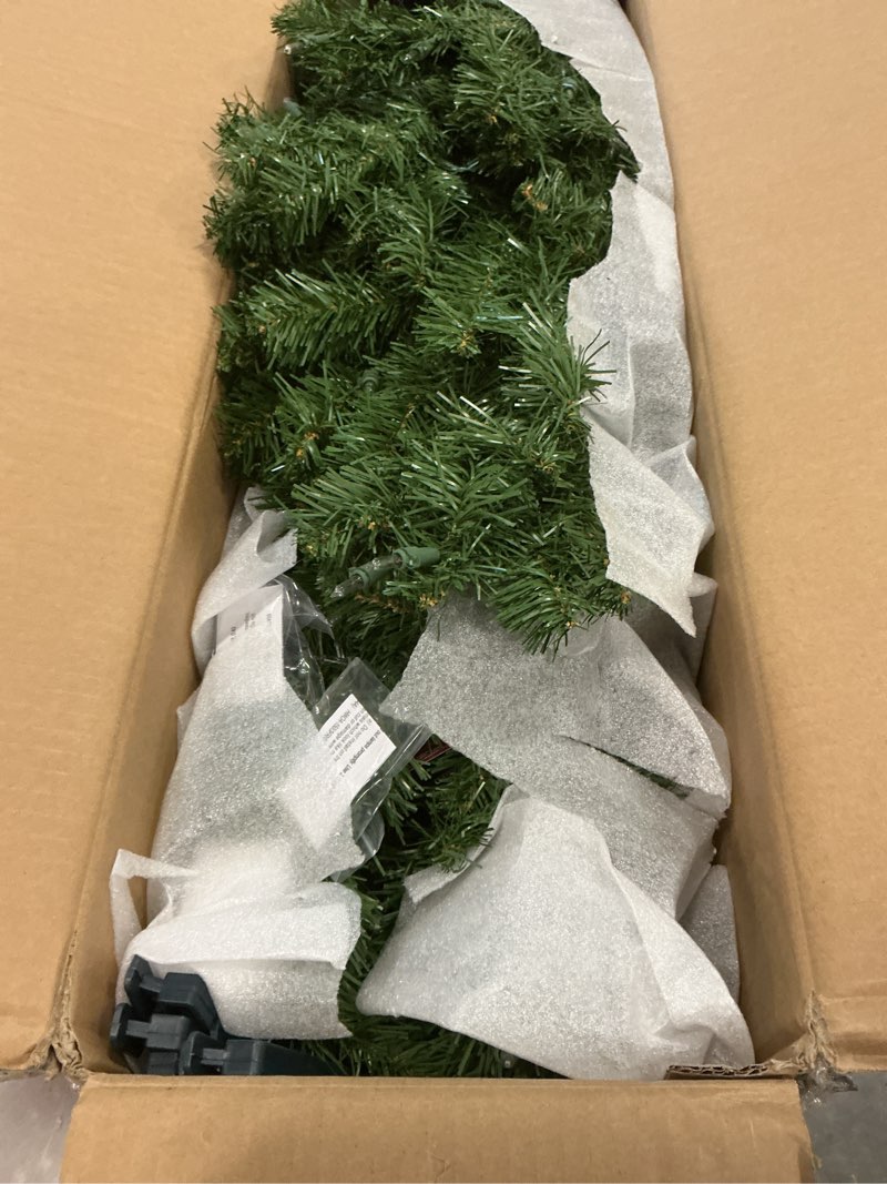 Condition photo showing Good Condition for national tree company 6 ft pre-lit artificial christmas tree, kincaid spruce, 400 clear lights, 700 tips, includes stand, green 6ft tree