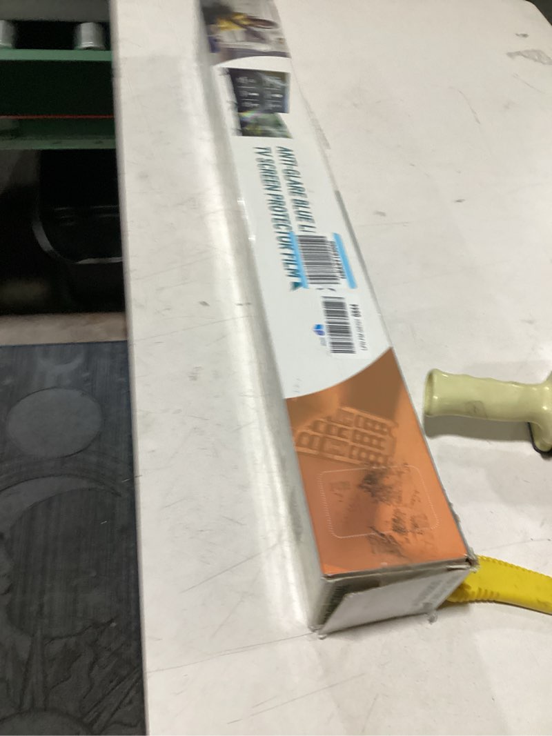 Condition photo showing As Is for anti glare film for tv 65 inch,anti blue light relieve eye strain and reduce tv screen glare,65 inch glare film,65 in tv screen protector film