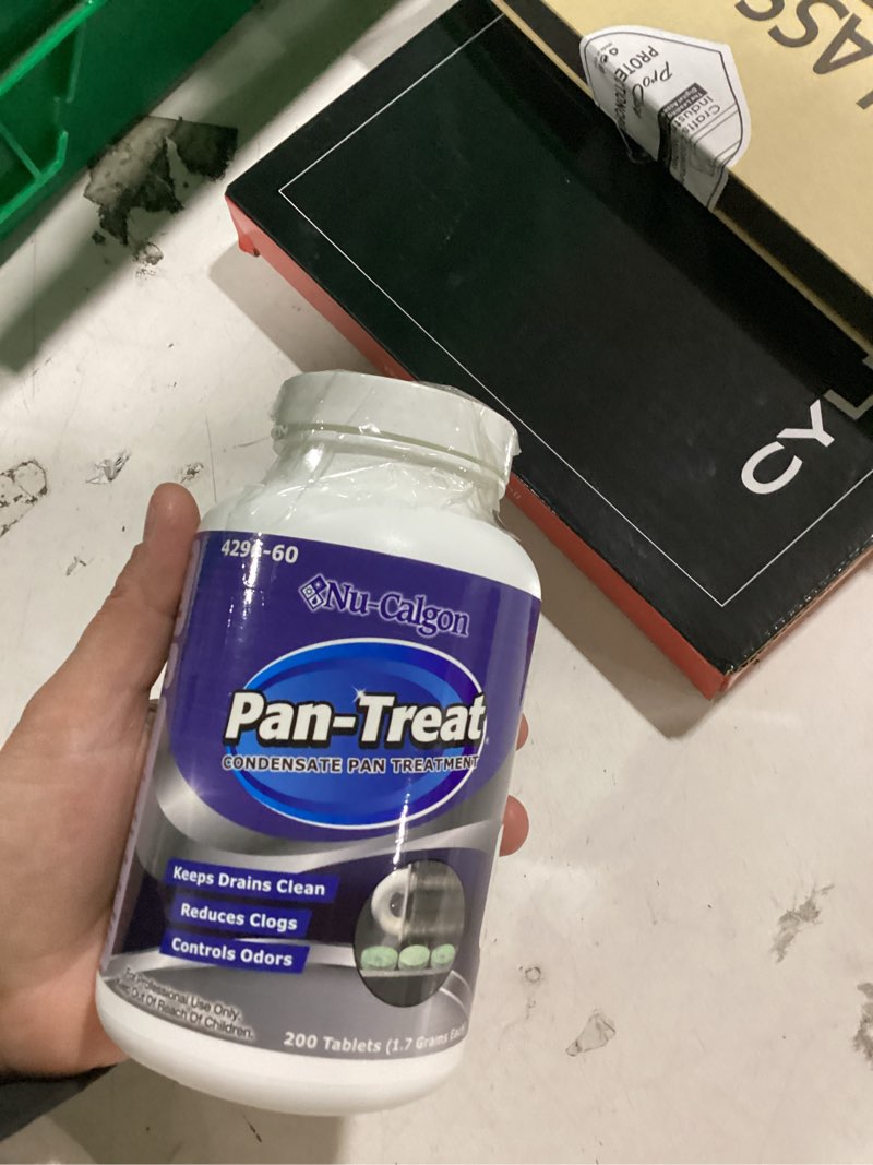Condition photo showing Good Condition for nu-calgon 4296-60 pan-treat scum 200 tablets