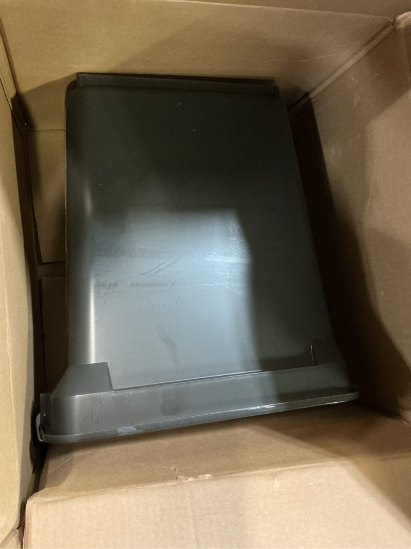 Condition photo showing Good Condition for iris usa airtight dog food storage container, weatherpro, up to 40 lbs, removable wheels, for dog cat bird and other pet food storage bin, keep fresh, translucent body, made in usa, smoke/black 40 lbs smoke
