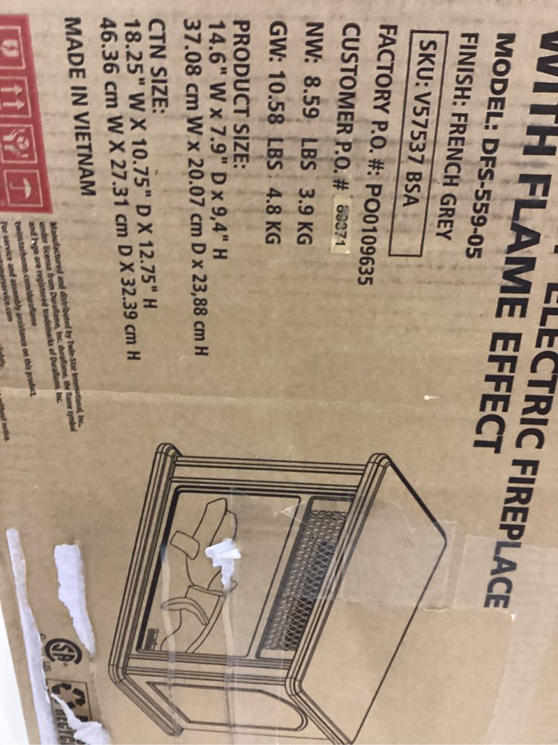 tabletop electric fireplace