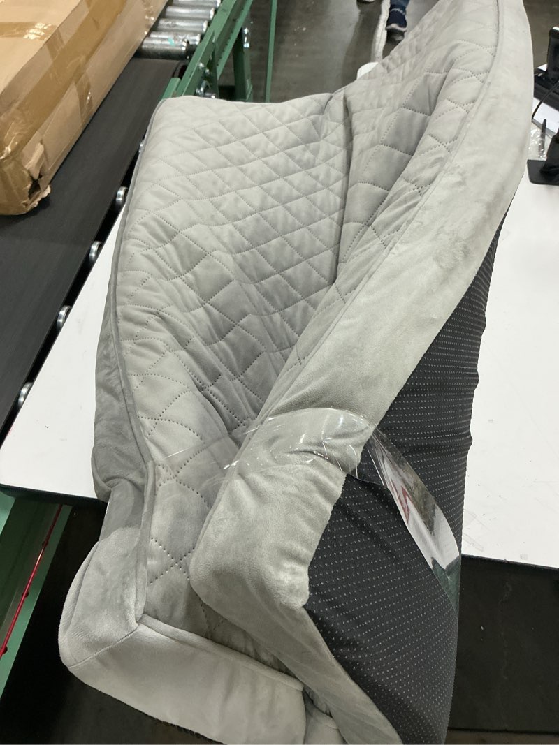 Condition photo showing As Is for Orthopedic XL Dog Beds Large Sized Dog Waterproof Bed with Removable Washable Cover and Non-Slip Bottom, Quilting Pet Mattress for Crate, 41x27 Inch, Light Gray 41.0"L x 27.0"W x 3.5"Th Light Gray