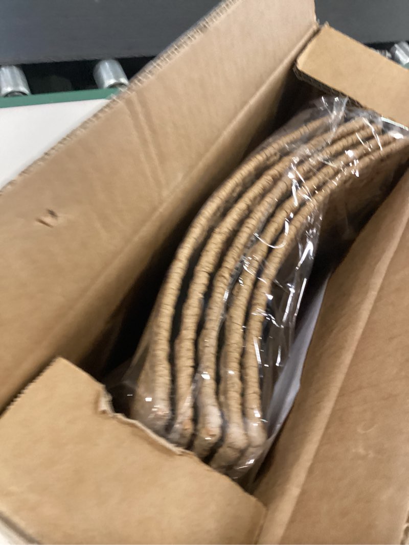 Condition photo showing Good Condition for 36in Extra Large Christmas Tree Collar - Wicker Woven Tree Collars for Artificial Trees - Large Rattan Rustic Farmhouse Basket for Tree Base Cover with Cord Cut-Out for 7.5ft 9ft 12ft Tree(Natural) 36in-woven-natural