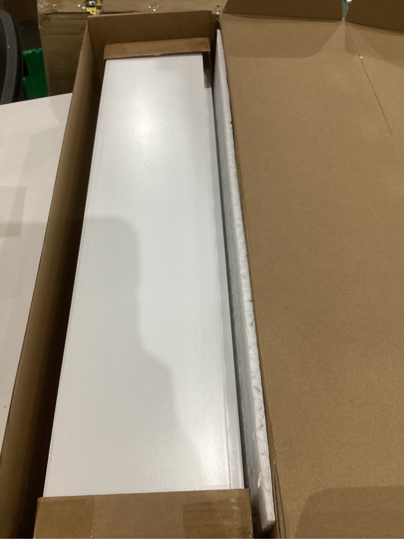 Condition photo showing As Is for Onlysky Scalloped Shelves, Nursery Book Shelves, Floating Book Shelves for Wall, Toddler Nusery Deocr White 23 Inches