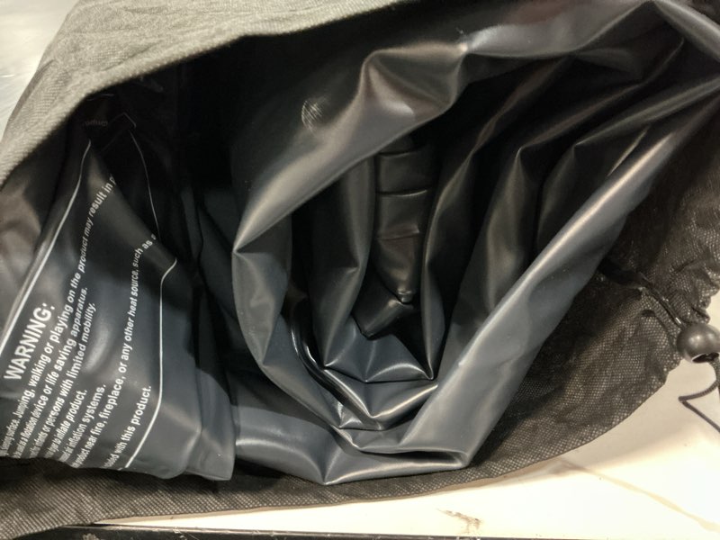 Condition photo showing As Is for Air Mattress Queen with Built in Pump, Inflatable Mattress Blow Up Mattress 16 Raised Comfort,Upgraded Surface Portable Bed, Air Bed for Home, Guest, Camping, Colchone Inflable, 650 lbs 16" Queen