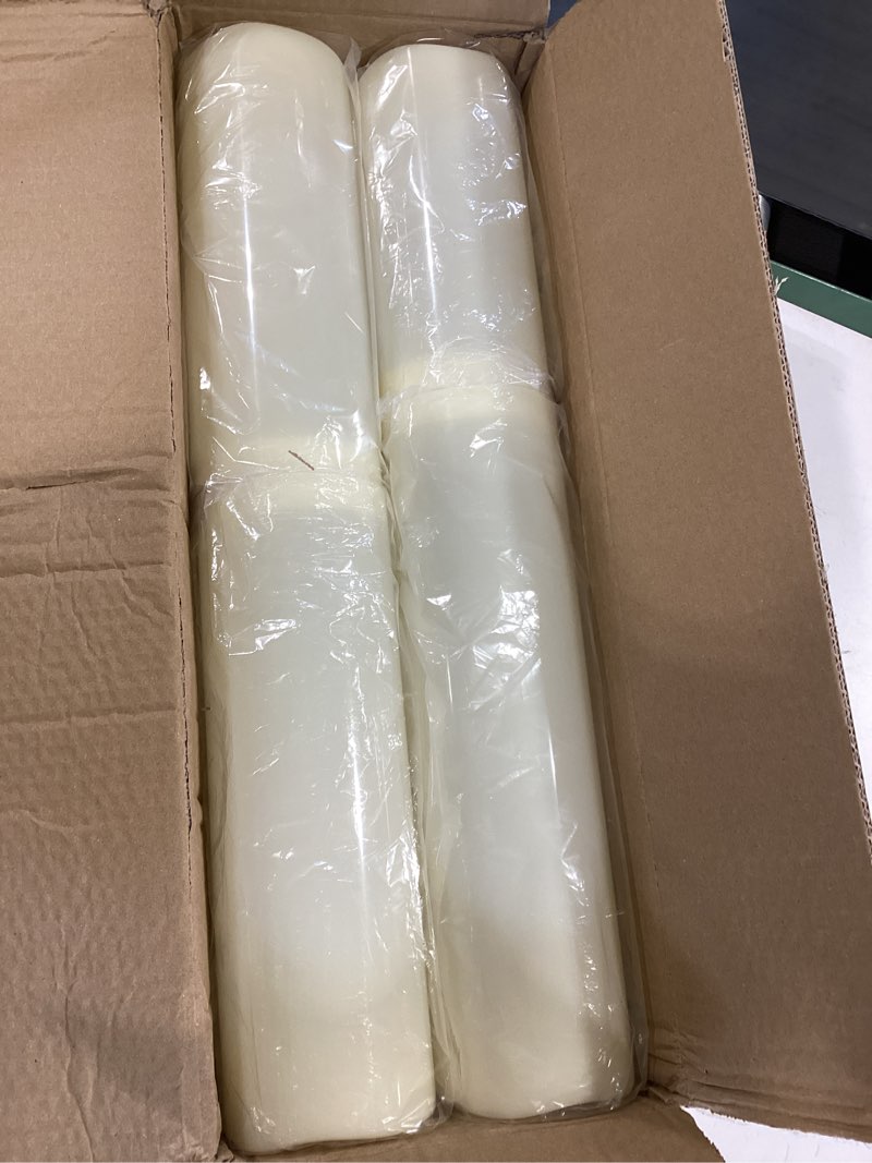 Condition photo showing Good Condition for rossesay 8" 10" 12" 14" x 4" large waterproof outdoor flameless candle, 4 pcs led pillar candle with remote and timer battery operated jumbo flickering for halloween xmas church (ivory white, vivid) ivory white 8" 10" 12" 14" x 4" vivid