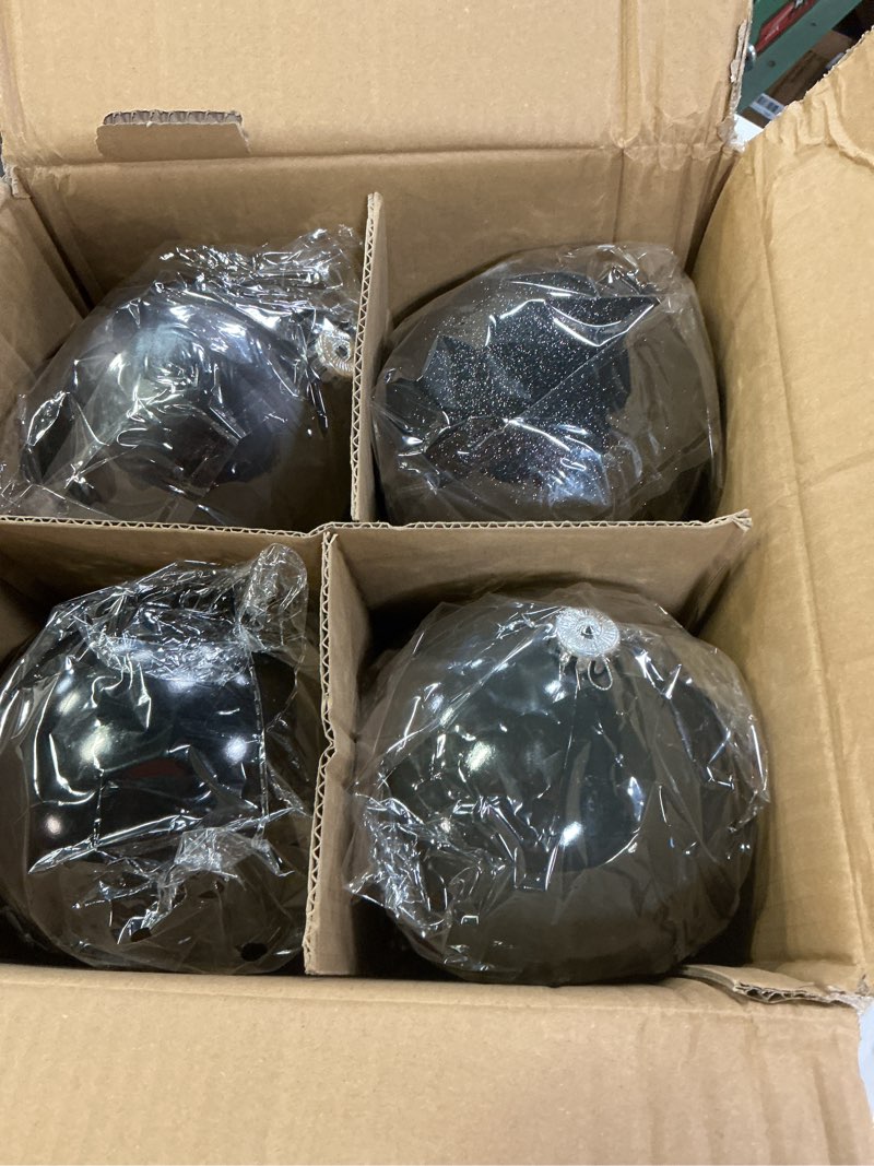 Condition photo showing Good Condition for Yerliker 8 Pack Large Christmas Ornaments Balls 6 Inch Jumbo Oversized Plastic Hanging Ball Xmas Tree Decorations for Indoor Outdoor Yard Lawn Holiday Party(Black)