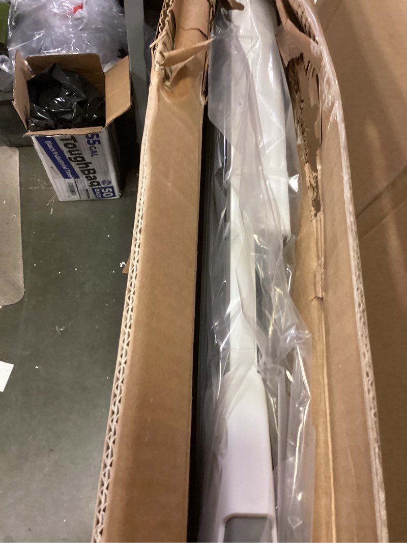 Condition photo showing Good Condition for BABELIO 36 Inch Extra Tall Baby Gate with Cat Door, 29-40" Metal Dog Gate, Cat Gate for Stairs, Doorways, Auto Close Safety Gate with Pet Door, Easy Walk Thru, White White 29-40" Wide, 36" Tall