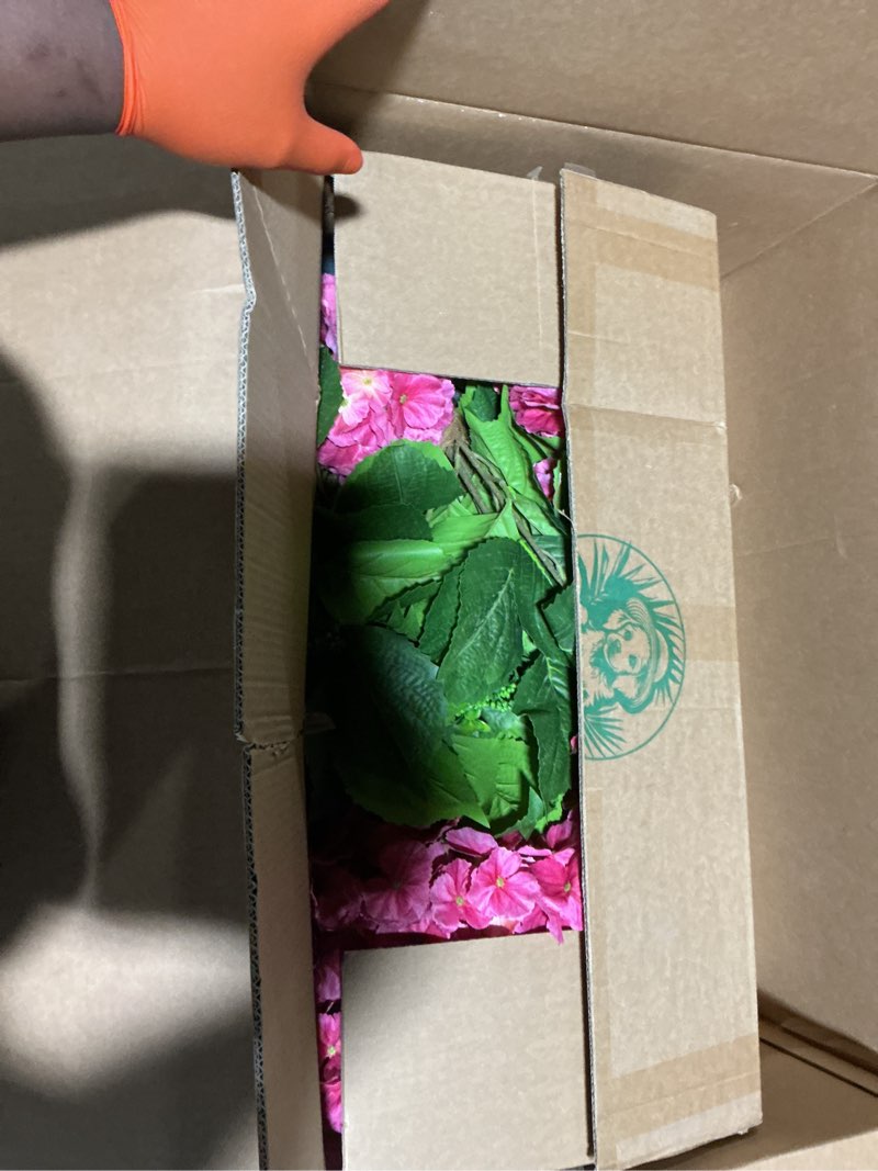 Condition photo showing Good Condition for 23” artificial hydrangea tree in pot, faux pink hydrangea artificial flowers, potted fake plant for indoor home decor, porch, balcony & spring decorations