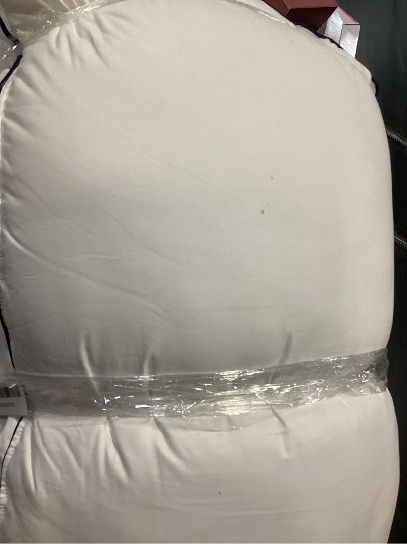 Condition photo showing As Is for cosybay goose feather down fiber pillows king size set of 2, luxury bed pillow for sleeping, ultra soft cover hotel collection bed pillows for back,stomach or side sleepers 20x36 king (pack of 2)