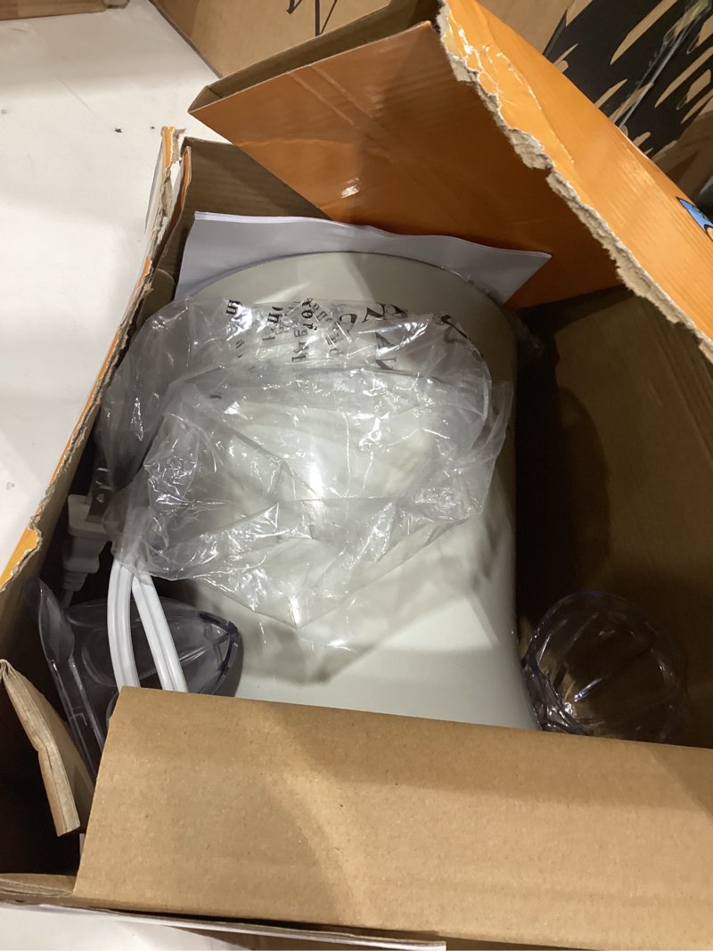 Condition photo showing As Is for tribest citristar cs-1000 electric citrus juicer with stainless steel strainer and spout (white)