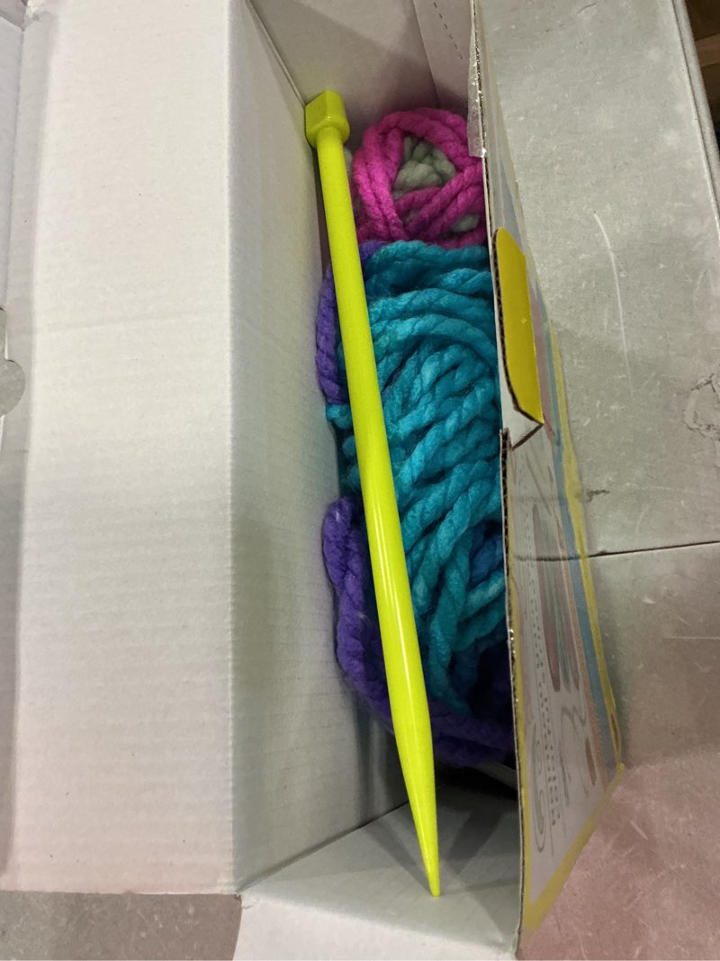 Condition photo showing Good Condition for creativity for kids learn to knit pocket scarf - diy knitting kit for beginners, kids craft kit