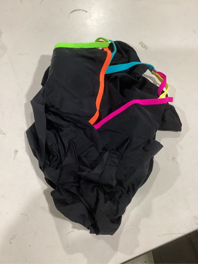 Condition photo showing Good Condition for popvil Swim Dress One Piece Swimsuits Women Tummy Control for Women 2026 Sexy Beach Tie Back Bathing Suit Skirt X-Large Black
