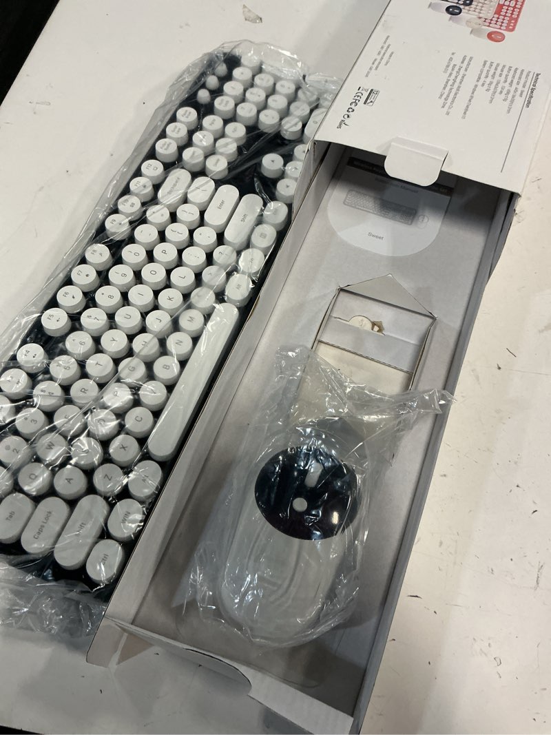 Condition photo showing Good Condition for MOFII Wireless Keyboard and Mouse Combo, Dark Blue 2.4G Full Size Keyboard, Round Key Typewriter Keyboards and Cute Mice with 2 in 1 USB Dongle, for PC Laptop Chromebook Smart TV