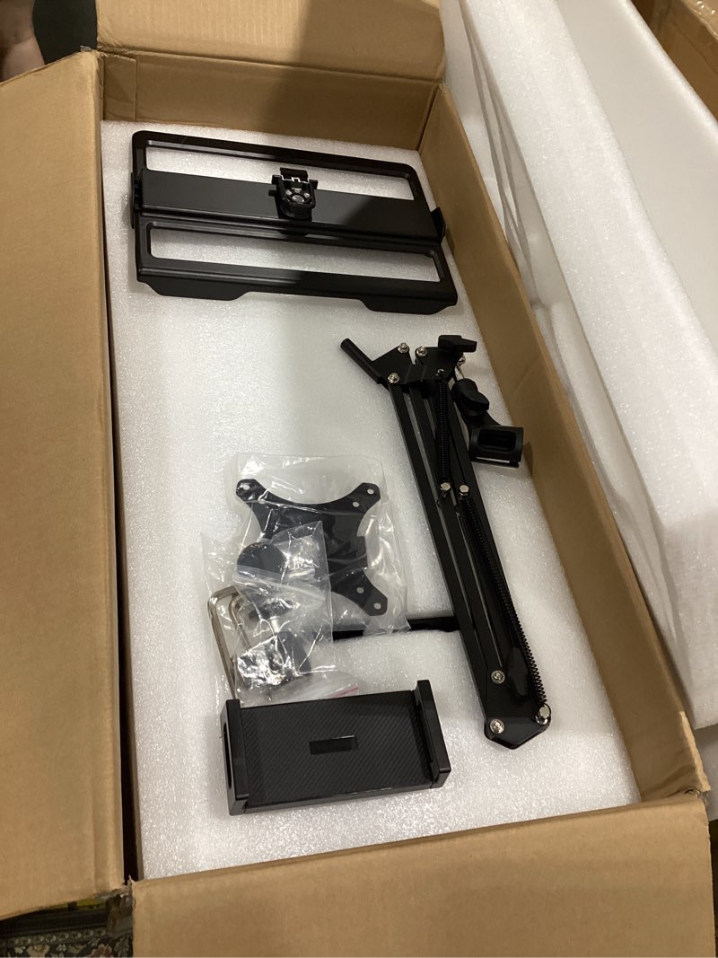 Condition photo showing Good Condition for neewer overhead camera stand desk mount rig with 4 boom arms for photography video light ring light phone mount webcam mic compact dslr for live streaming broadcast online teaching meeting, ds007