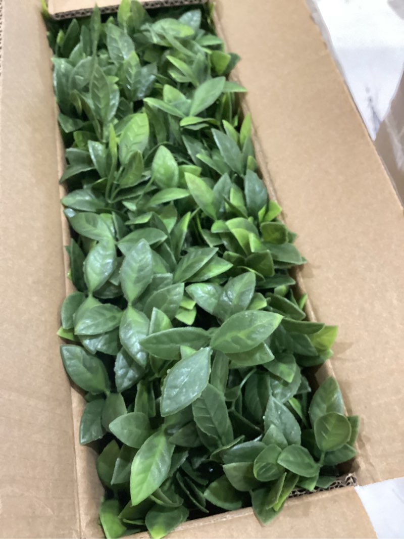 Condition photo showing Good Condition for winlyn 14" artificial boxwood plants in rectangular wood planter farmhouse greenery arrangement centerpiece faux potted herb plant for wedding dining room table kitchen windowsill mantel shelf décor boxwood in natural