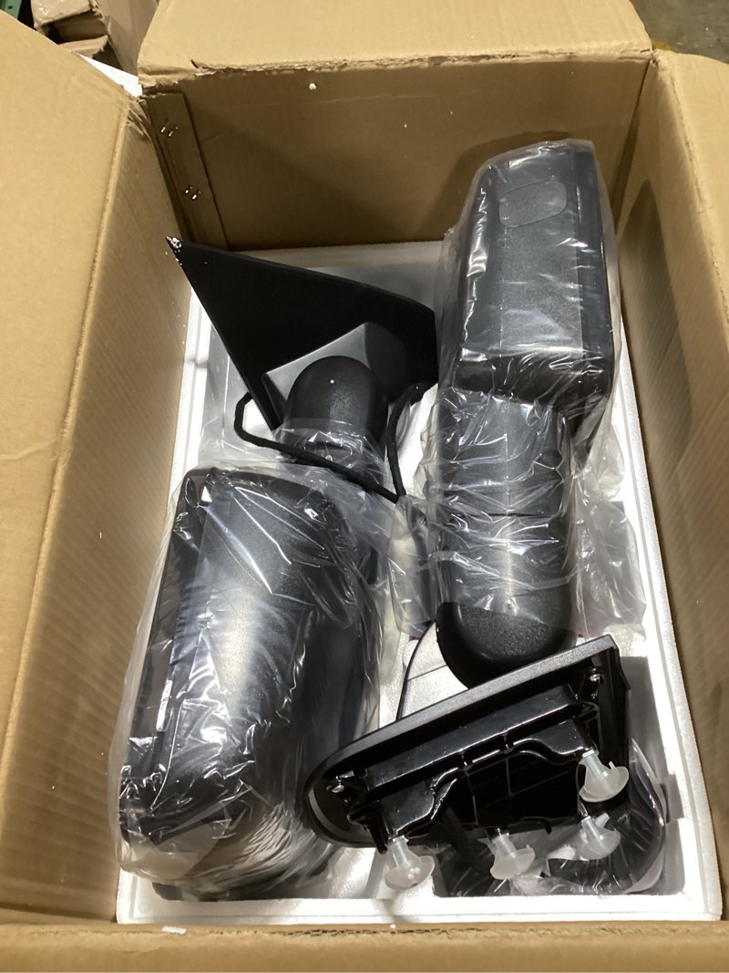 Condition photo showing Good Condition for ECCPP Tow Mirrors Towing Mirrors fit for 2014-2018 for Chevy for GMC 1500 2015-2019 for Chevy for GMC 2500 HD 3500 HD with Left Right Side Power Adjusted Heated Turn Signal Light with Black Housing 2014-2018 for Chevy/GMC Black - Clearance Light