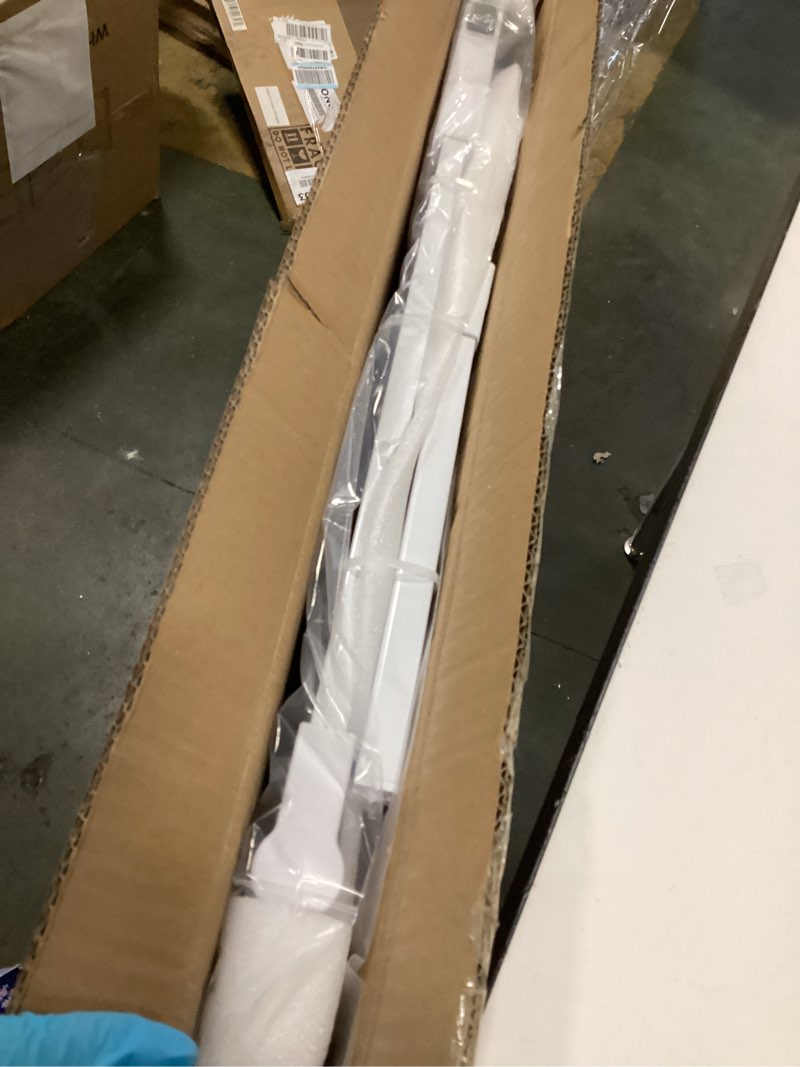 Condition photo showing New/Like New for Mom's Choice-GROWNSY Baby Gate for Stairs, 29.5"-48.4" Pressure Mounted Baby Gate for Top of Stair&Doorway with V-Shaped Rods, Anti-Trip Pedal, Extra Wide Stairs Dog Gate Easy Install w/Red Reminder White 29"-48"*30"