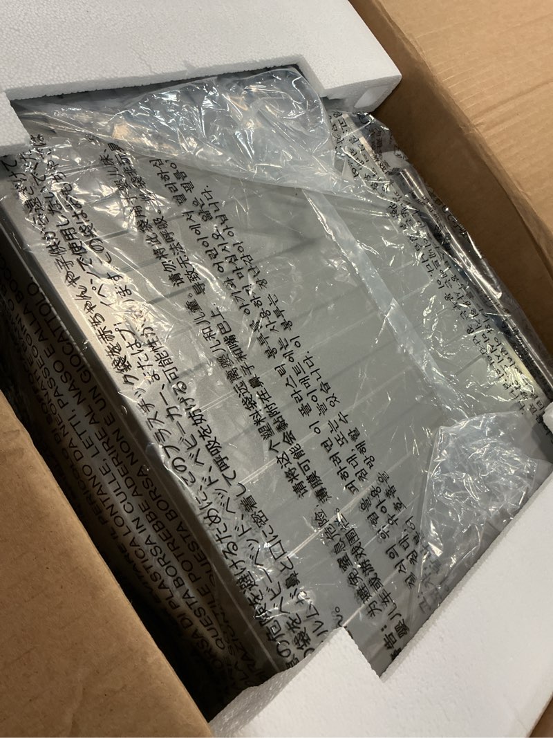 Condition photo showing Good Condition for Nuwave Bravo Air Fryer Toaster Smart Oven, 10-in-1 Countertop Convection, 1800 Watts, 21-Qt Capacity, 50°-450°F Temp Controls, Top and Bottom Heater Adjustments 0%-100%, PFAS Free, Stainless Steel Brushed Stainless Steel 21QT Bravo Oven