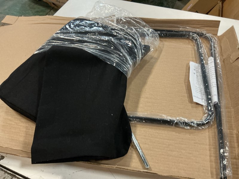 Condition photo showing As Is for Original BackJack-Made in The USA- Black Cotton Fabric Lightweight Floor Seating Chair for Gaming, Families, Parents, Daycare, Back Support, Reading, Yoga, Meditation, Dorm, School