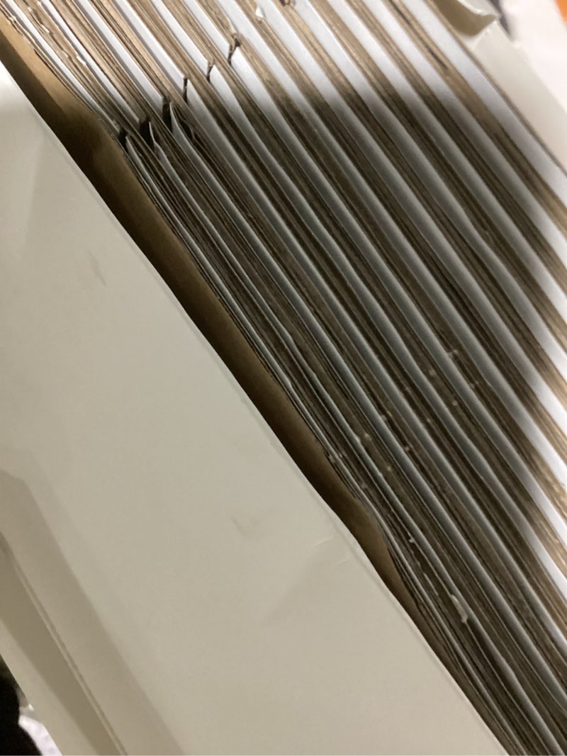 Condition photo showing New/Like New for HAUTOCO 12 Pack Trifold Poster Board 26'' x 15.74'' Medium Tri Fold Project Boards White Corrugated Presentation Cardboard for Science Fairs, School Projects, Event Displays, Business