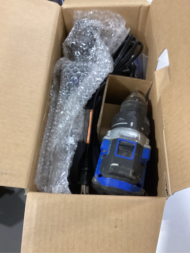 Condition photo showing As Is for kobalt 24-volt 1/2-in keyless brushless cordless drill (1-battery, charger and soft bag included)