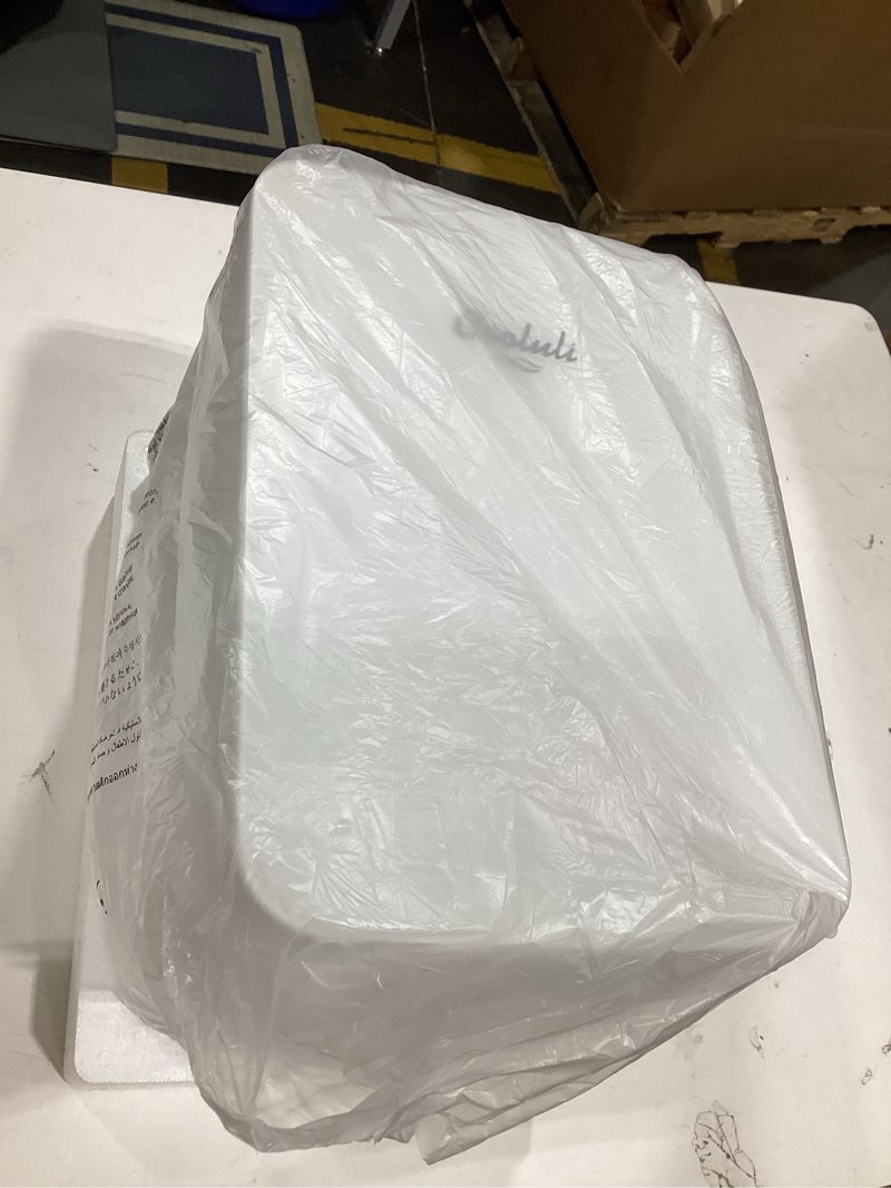 Condition photo showing New/Like New for cooluli 10l mini fridge for bedroom - car, office desk & college dorm room 12v portable cooler warmer food, drinks, skincare, beauty makeup ac/dc small refrigerator with glass front, 110 volts, white 10 liter white