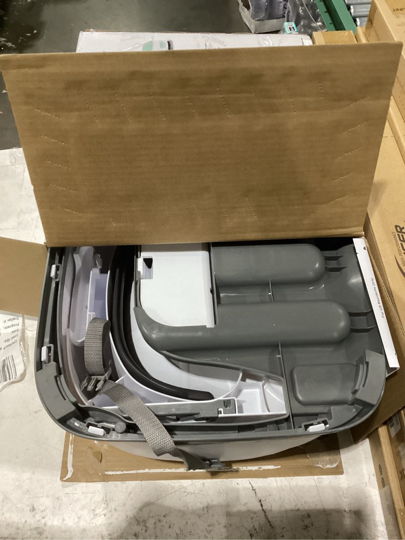 Condition photo showing New/Like New for ingenuity baby base 2-in-1 booster feeding and floor seat with self-storing tray - slate
