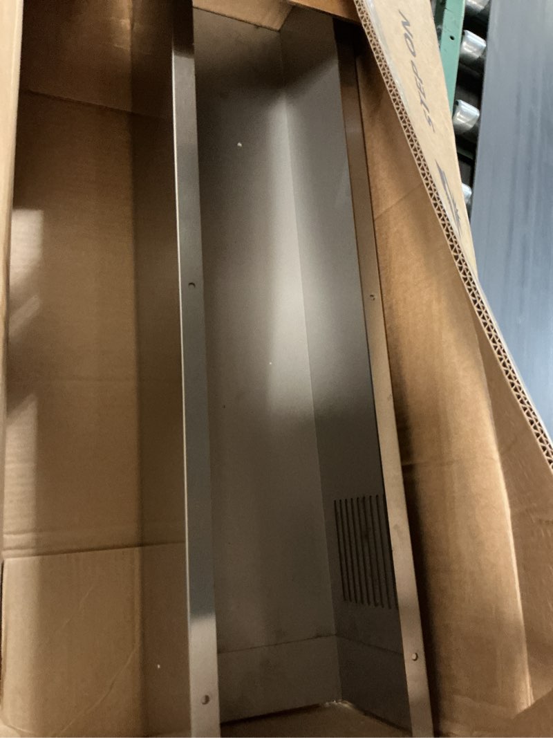 Condition photo showing Good Condition for 8 1/4" x 6.7" x 63" chimney extension for range hood, 210mm chimney extension for wall mount range hood, 31.5-63" stainless steel exhaust duct chimney cover, universal fit for most kitchens