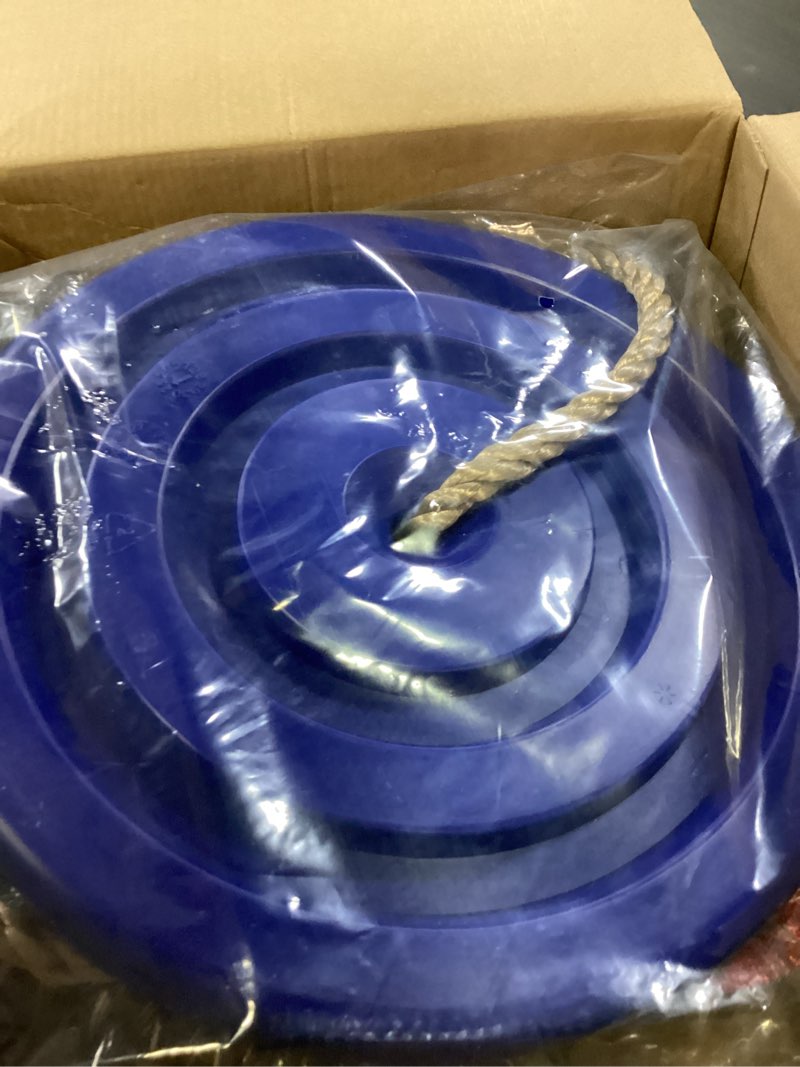 Condition photo showing New/Like New for ctsc zipline for kids and adult, zip line kits for backyard with stainless steel spring brake, cable tensioning kit, safety harness, 2 tree protectors and full set of zip line accessories 125 ft new