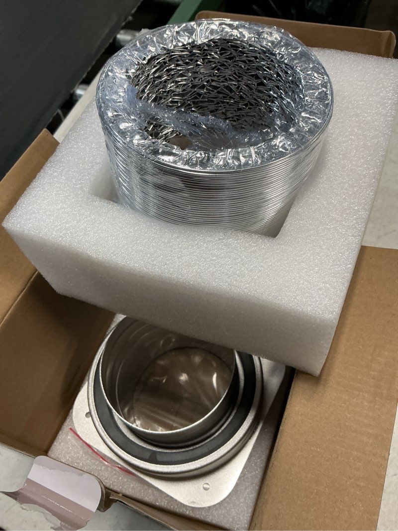 Condition photo showing Good Condition for magnetic dryer vent coupling dv180 dryer vent hose magnetic connector kit-quick connection and disconnection strong magnet self-alignment airtight seal easy to clean included a 3ft 4" duct & 2 clamps clear