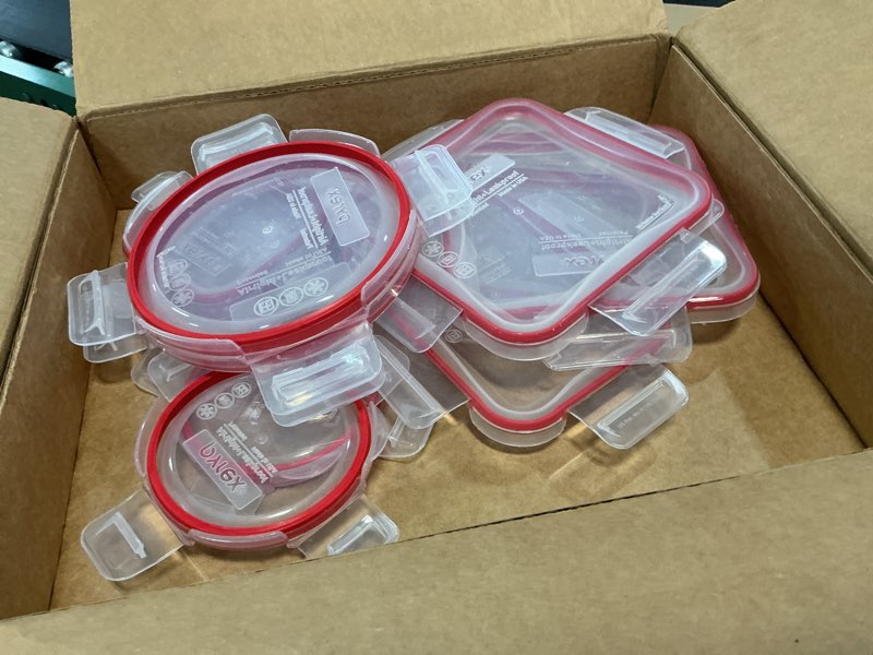 Condition photo showing Good Condition for pyrex freshlock 10-pack mixed sized airtight glass food storage container set, non toxic, bpa-free leakproof locking lids 10 pack