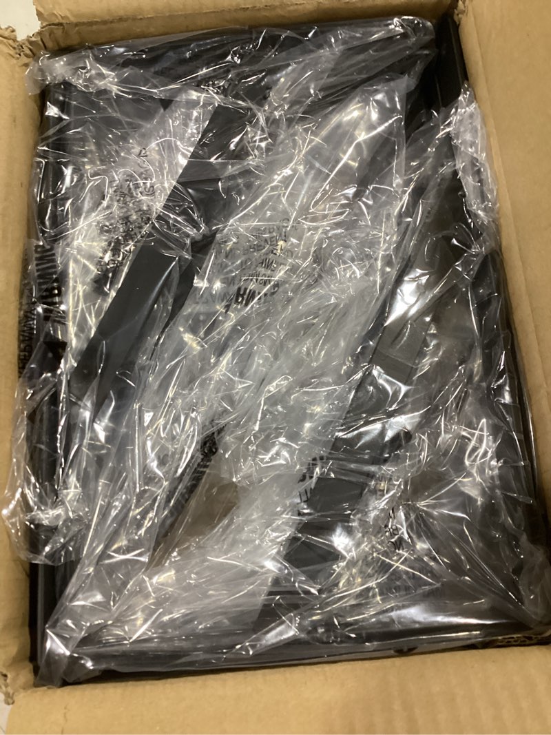 Condition photo showing Good Condition for 12 pack l12 x h 8" black heavy duty shelf brackets with screws metal shelf brackets shelf support angle brackets for shelves l brackets heavy duty floating shelf diy 12 pack-black 12''x8''