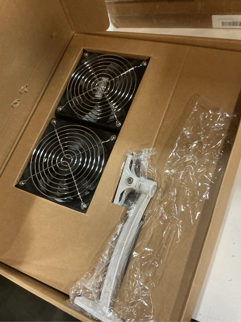 Condition photo showing Good Condition for zivif solar chicken coop fan, 20w solar panel fan kit for greenhouse, shed, intake & exhaust, dual 3500rpm fans, ip67 waterproof, 360° adjustable mount, 8.8ft cable