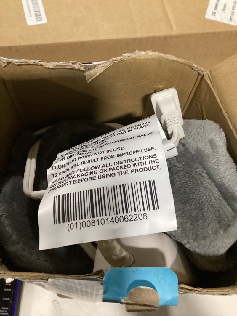 Condition photo showing Good Condition for idoo heating pad for neck and shoulders and back for pain relief, mothers day gifts for mom women men elderly, fsa eligible items & hsa store, large 24"x33" weighted electric heat pads for back gray a-24"x33"