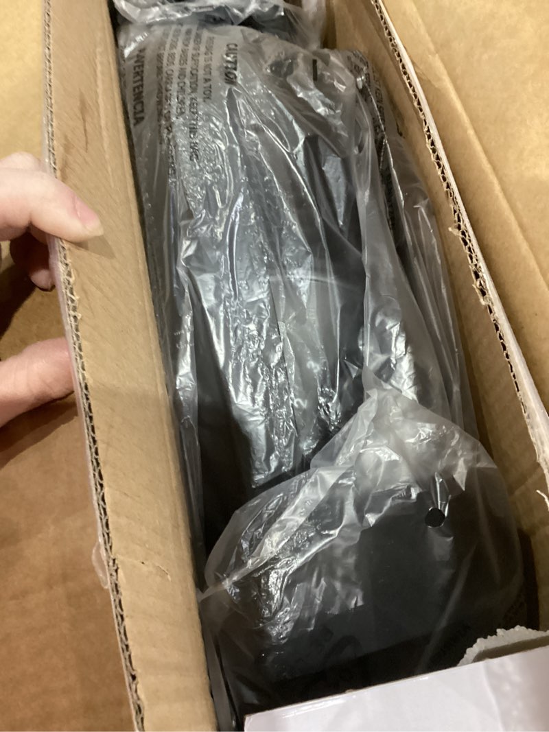 Condition photo showing New/Like New for Comfort Zone 20-Inch High-Velocity Floor Fan with 3 Speeds, 180° Adjustable Tilt – Powerful Bedroom Fan for White Noise & Cooling, Black