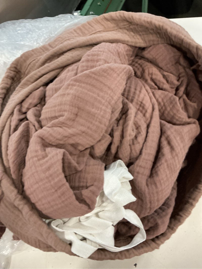 Condition photo showing As Is for organic cotton gauze duvet cover, full/queen, fig 1 pcs