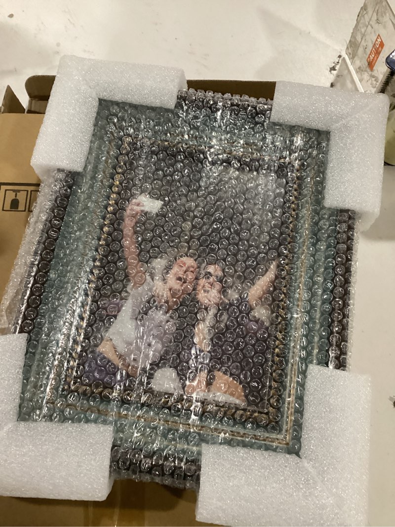 Beyond Your Thoughts 5x7 Picture Photo Frame 1 Pack Antique with Matted for 4X6 Peacock Blue Color P