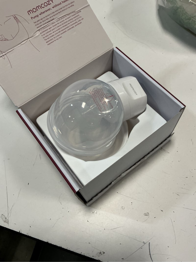 Condition photo showing Good Condition for Momcozy Breast Pump S12 Pro Hands-Free, Wearable & Wireless Pump with Soft Double-Sealed Flange, 3 Modes & 9 Levels Double Electric Pump Portable, Smart Display, 24mm, 1 Pack, White Pack of 1 Cozy White