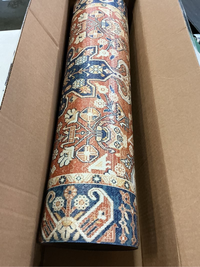 Condition photo showing Good Condition for dexi kitchen mats for floor cushioned, 23x35 wide runner rug non slip, waterproof soft comfort standing padded anti fatigue decorative, brown beige 35"l x 23"w x 0.4"th brown/beige