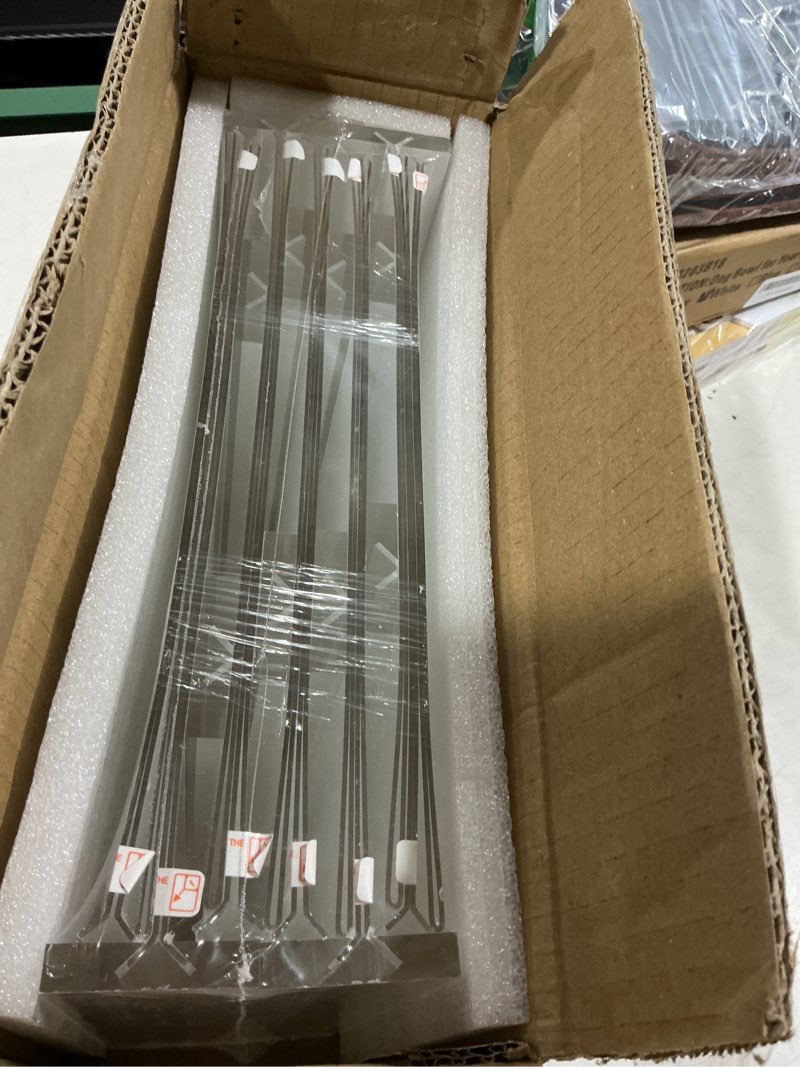 Condition photo showing Good Condition for 12 pack acrylic sign holder 8.5 x 11, double-sided clear sign holder plastic stands for display, t shape acrylic table sign stands for office store restaurants wedding party decoration vertical 12 pack 8.5x11