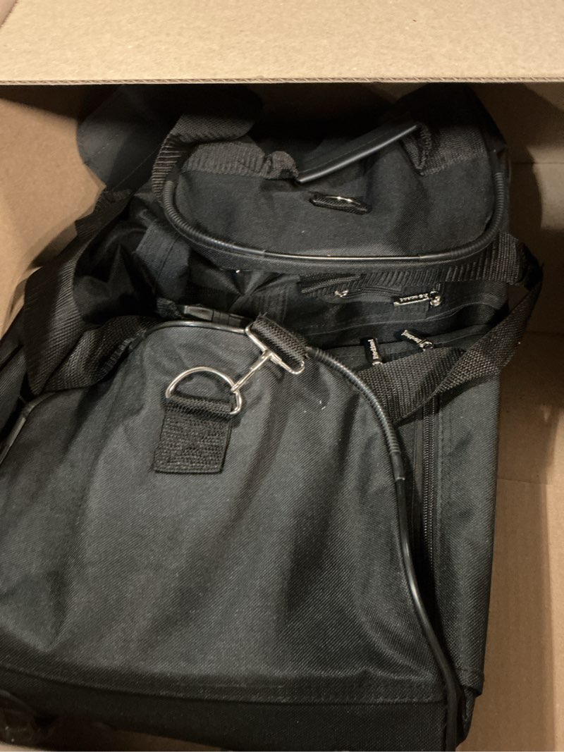 Condition photo showing Good Condition for rockland rolling duffel bag, black, 22" 22 inches black