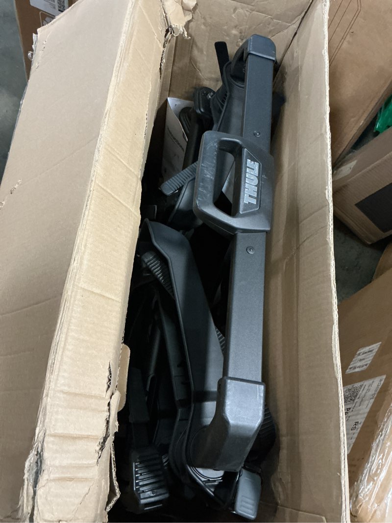 Condition photo showing As Is for thule outpace 2 bike hitch rack - compact & lightweight platform bike rack - foldable design - fits most bike styles - 110lb capacity 55lbs per bike - 2" & 1.25" hitch compatibility